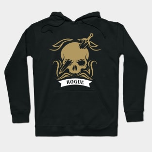 Rogue Hardcore Skull RPG Dungeons Crawler and Dragons Slayer Hoodie